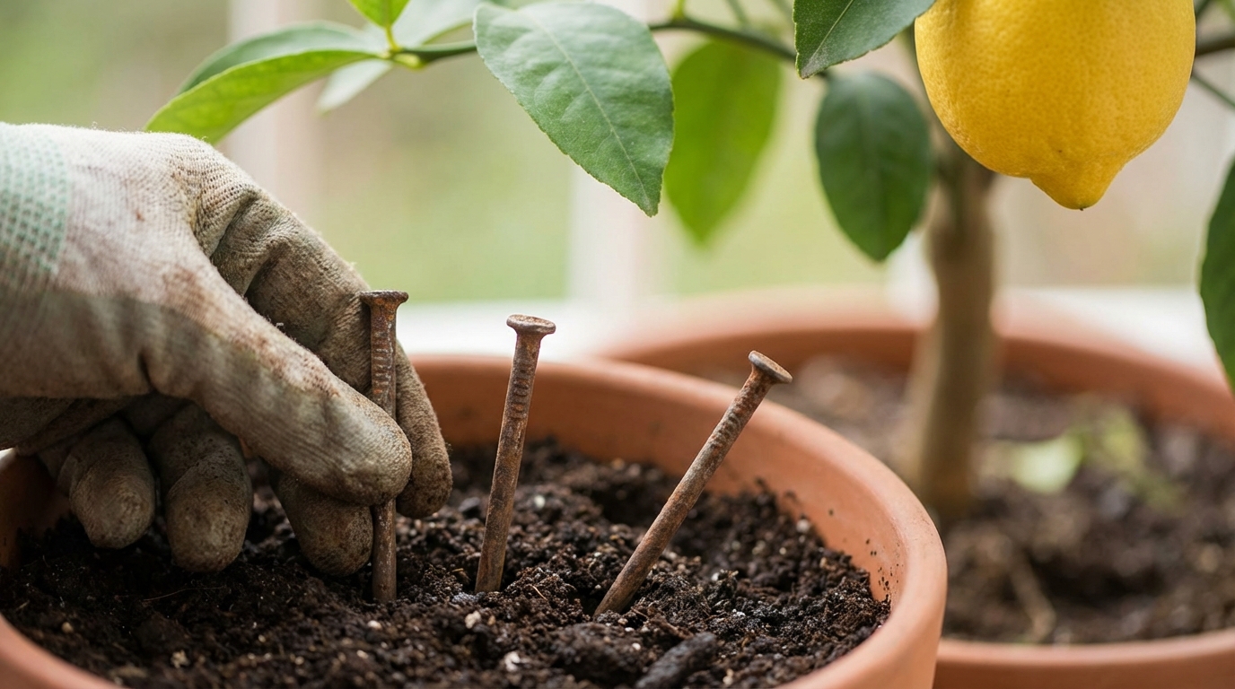 entdecken sie, wie rostige nägel ihren zitronenbaum zum blühen bringen können. ein einfacher trick für gesunde und blühfreudige zitruspflanzen.