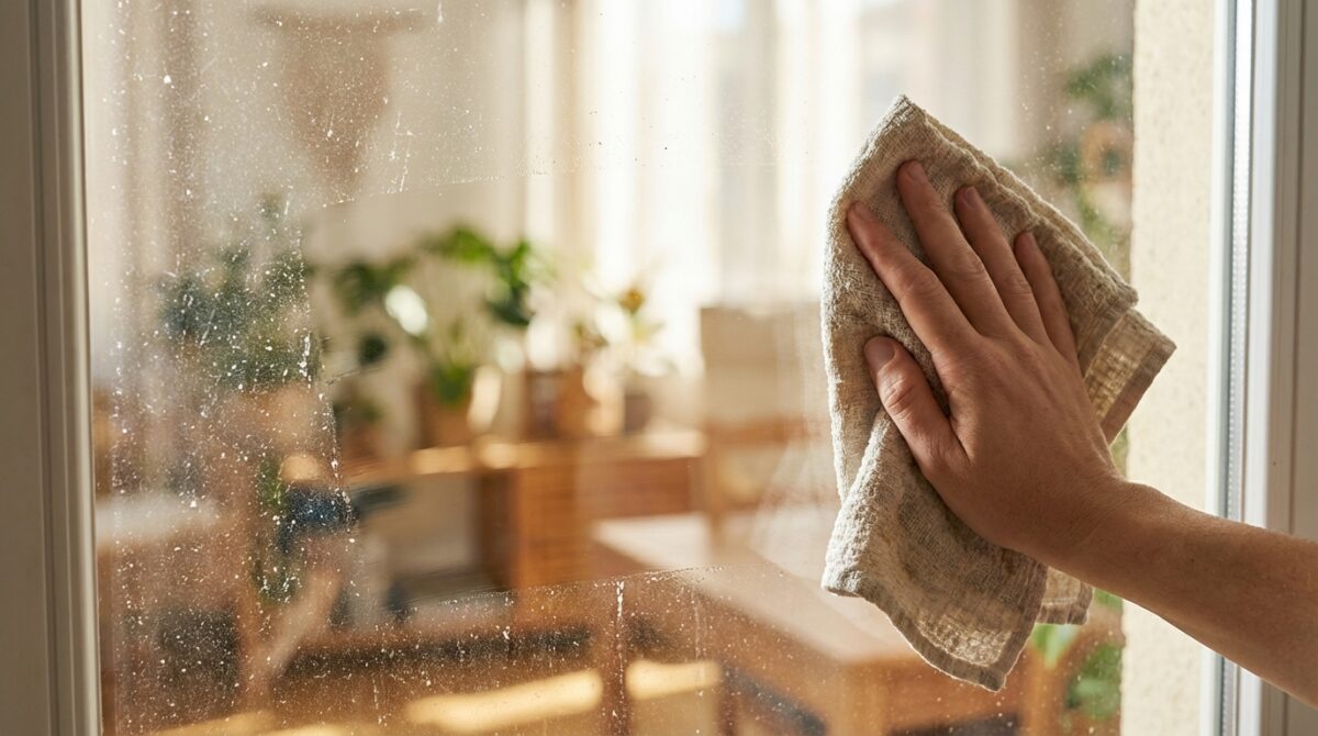 fenster streifenfrei reinigen ohne zusätzliche produkte: entdecken sie diesen genialen trick mit einem einfachen küchengegenstand, der ihre fenster in wenigen minuten zum glänzen bringt.