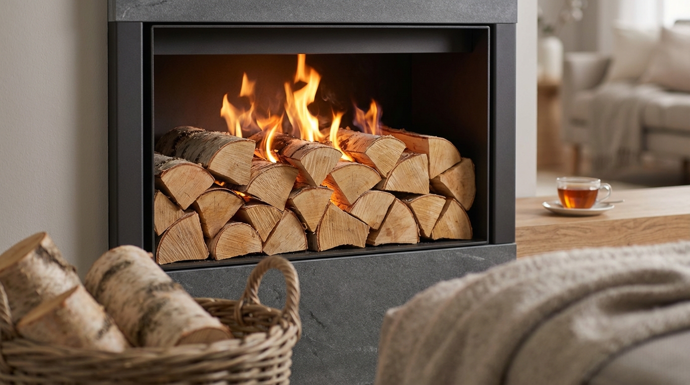 ich habe eine einfache methode entdeckt, um die brenndauer meiner holzscheite zu verdoppeln.